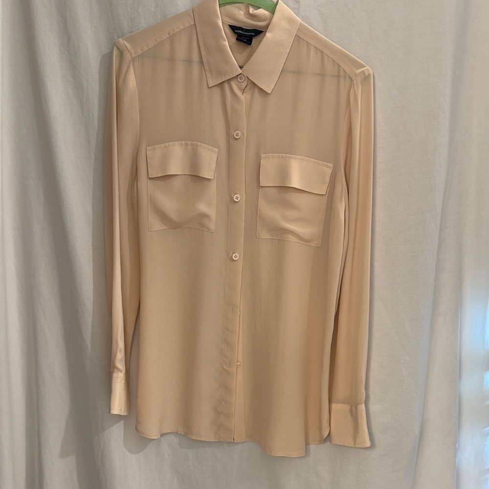 Moda International Cream Button Down Shirt